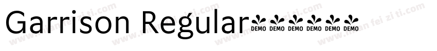 Garrison Regular字体转换